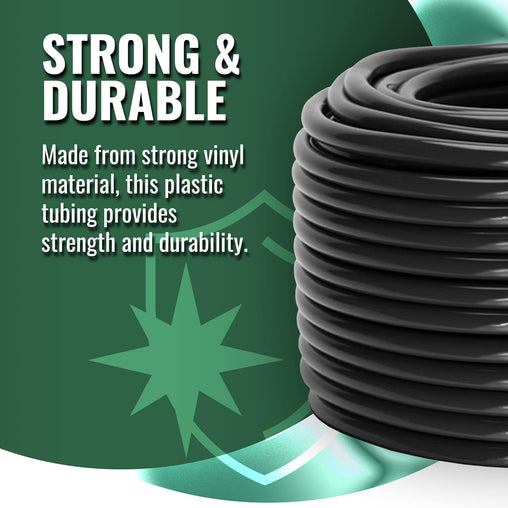 Grow1 Black Vinyl Tubing I.D.3/4"x50'