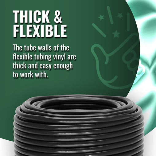 Grow1 Black Vinyl Tubing I.D.3/4"x50'