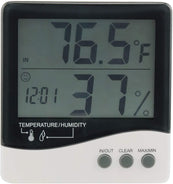 ?Growdots Grower's Edge Large Display Thermometer/Hygrometer - HydroWorlds