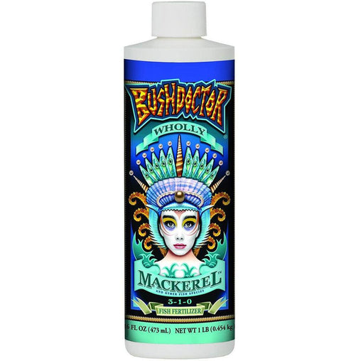 Foxfarm FX14113 Bush Doctor Wholly Mackerel Fish Fertilizer, 1 Pint, Clear - HydroWorlds