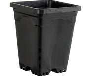 Square Black Pot - HydroWorlds