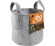 Dirt Pot Flexible Portable Planter, Grey (with handles) - HydroWorlds